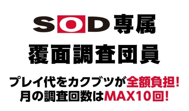 カクブツのSOD覆面調査団員に合格してタダ風俗する方法