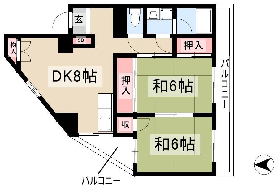 アットホーム】松岡マンションⅡ 3階 ３ＤＫ（提供元：マイルーム近鉄八尾店