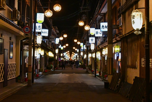 飛田の地図