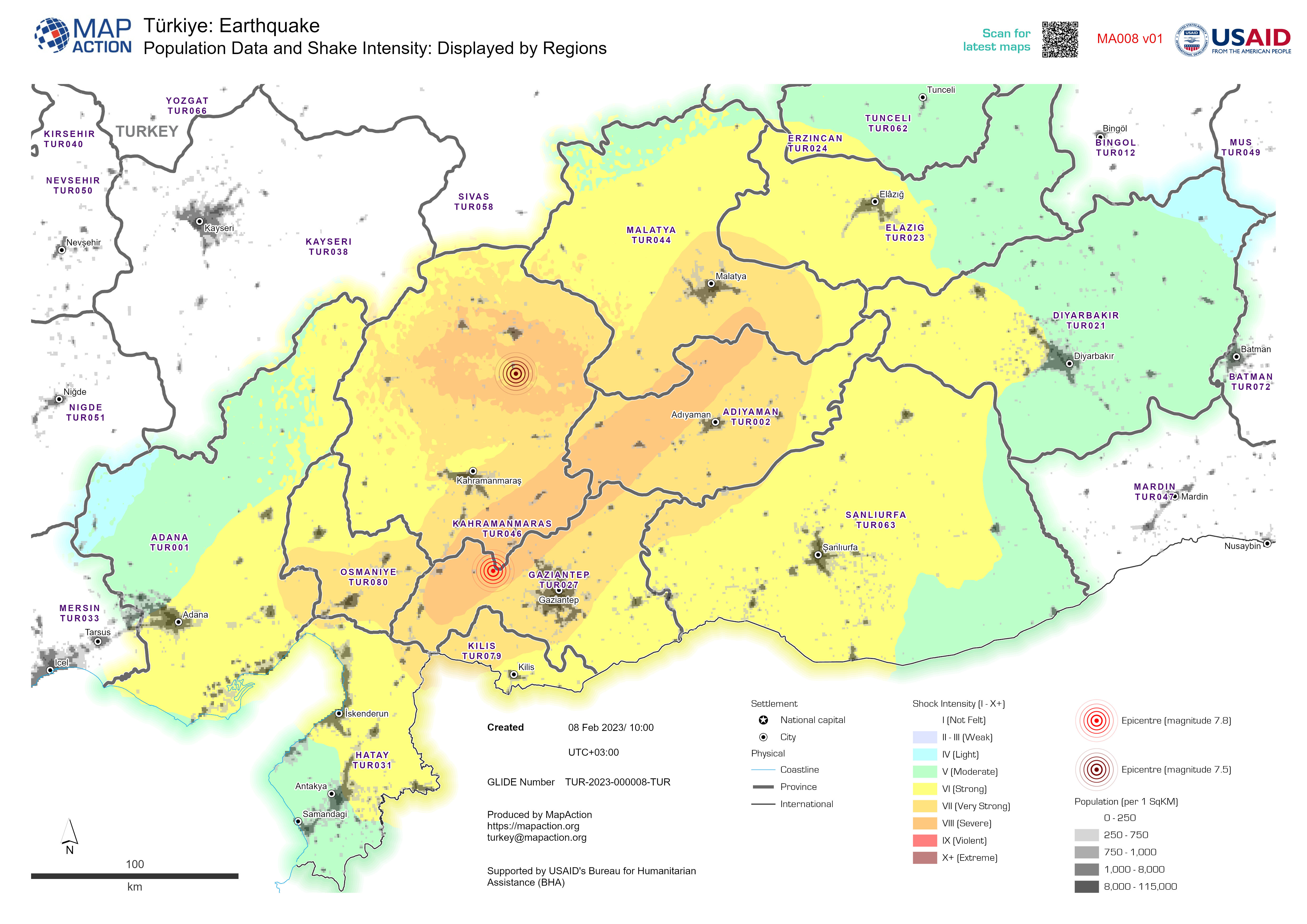 Shake Map of Yogyakarta Earthquake