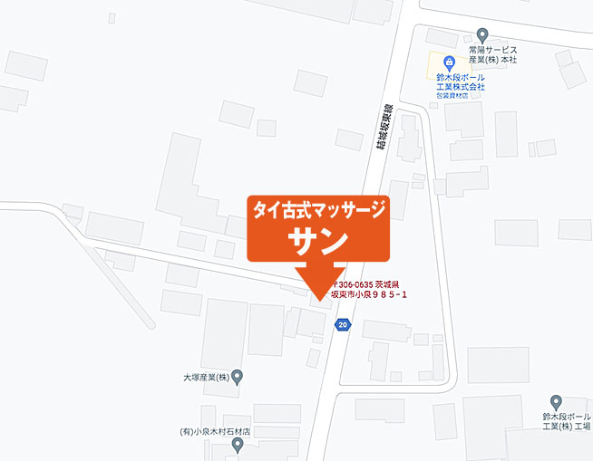 チャダー タイ古式マッサージ(結城郡八千代町、坂東市、 常総市、下妻市エリア)