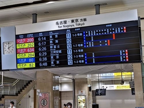 発車標観察 Departure Board