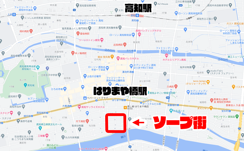 ソープ遊びから裏風俗ちょんの間遊び！高知県高知市の夜遊び