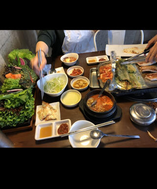 韓国ランチ 新大久保 野菜食べ放題！