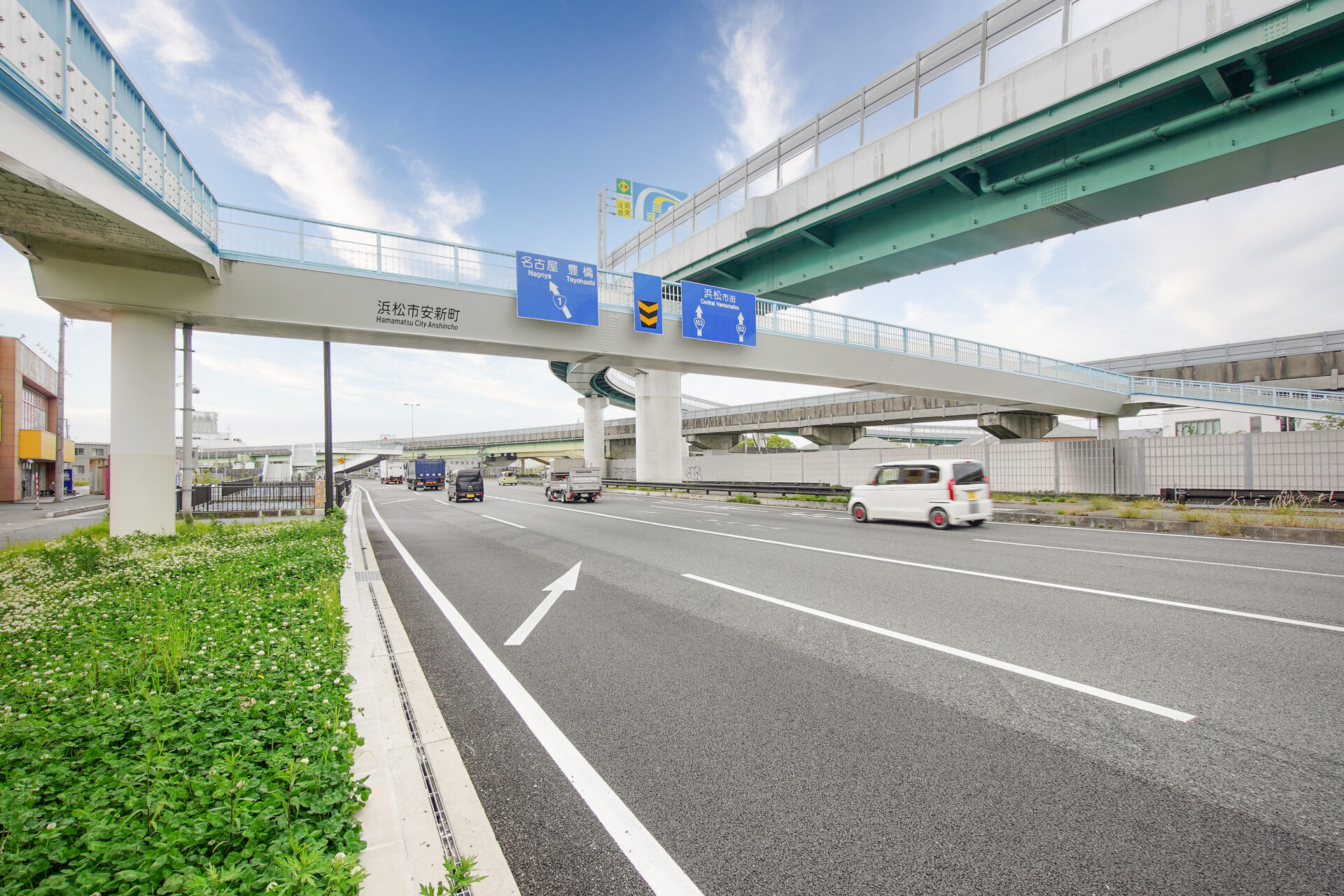 ＪＲ浜松駅から天竜川渡河、ＪＲ磐田駅まで