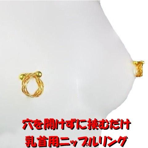 ニップルリング シルバー02 乳首アクセサリー 乳首