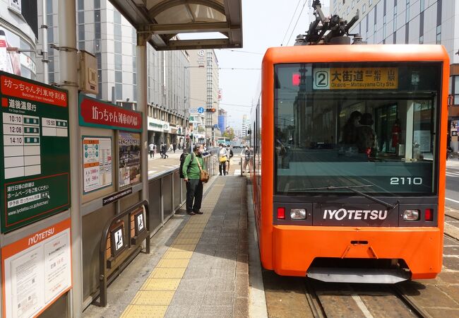 松山駅前停留場から大街道停留場(2023年07月28日) 鉄道乗車記録(鉄レコ・乗りつぶし) by hackberryさん |