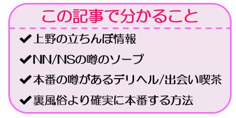 決定版】東京・上野で遊べる裏風俗13選！口コミ・料金・体験談・本番情報を大公開【2024年最新情報】 | otona-asobiba[オトナのアソビ場]