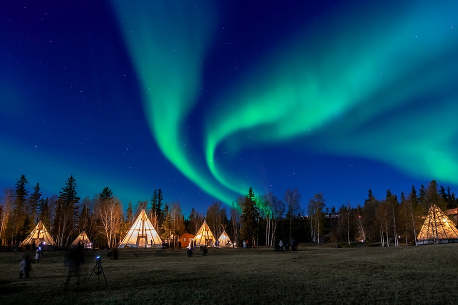 オーロラを求めてアラスカへ！チェナ温泉 Chena Hot Springs Resort