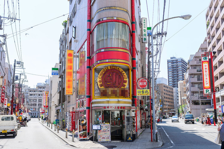 漫画背景 渋谷 路地裏 ② トーンあり