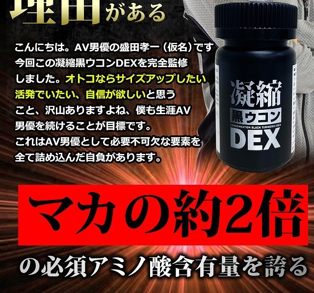 賞味期限2026/11 凝縮黒ウコンDEXα 日本製