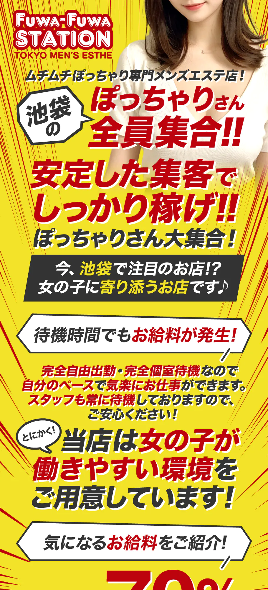 ふわふわ JR中央線 中野駅 北口徒歩3分 メンズリラクゼーションサロン