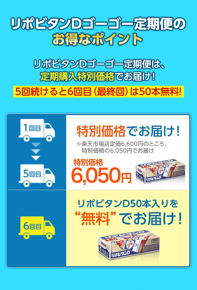 楽天市場】【リポビタンDゴーゴー定期便】大正製薬 リポビタンD タウリン1000mg 配合