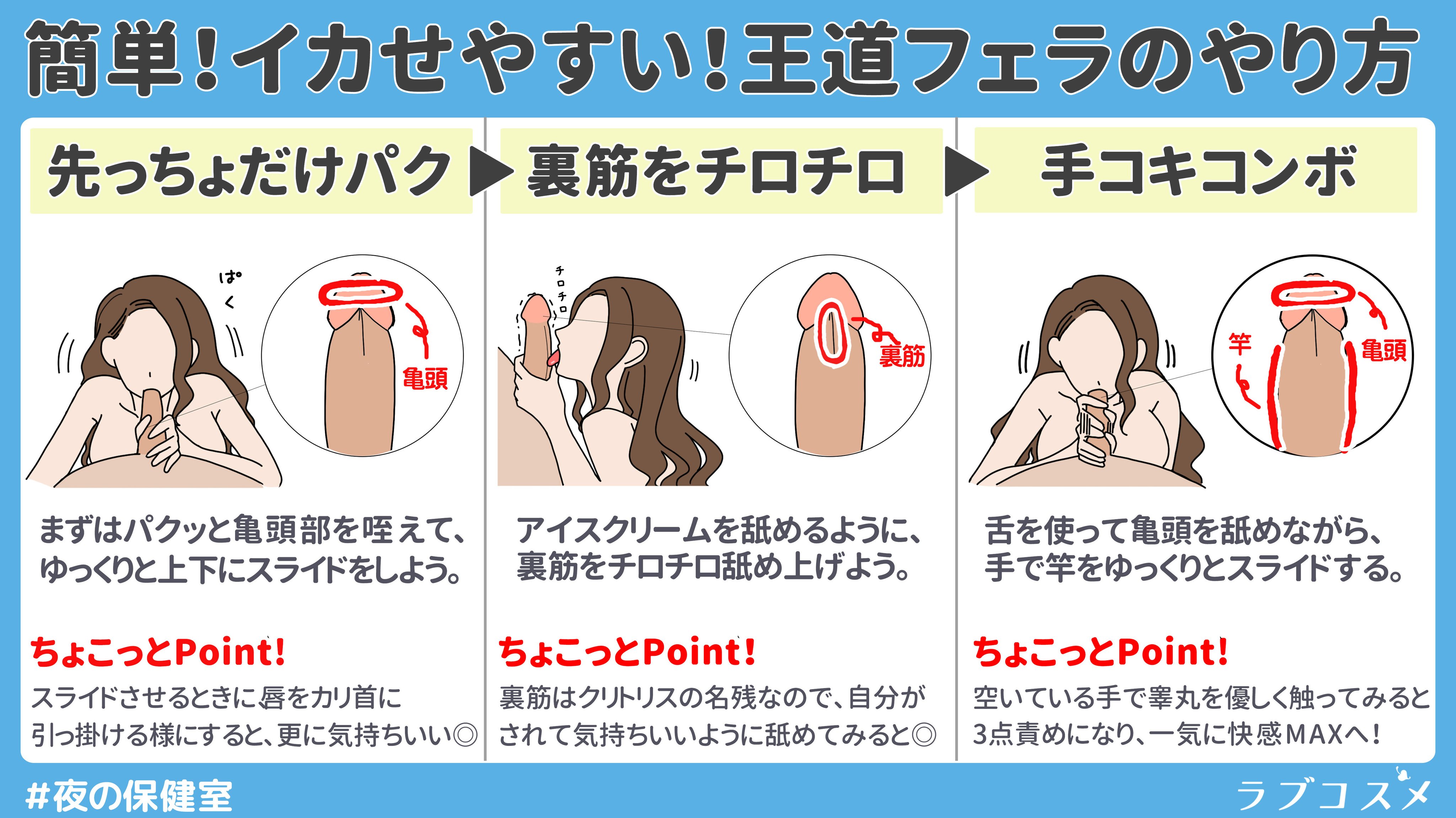 フェラでイカせる３STEP！その2.王道フェラのやり方