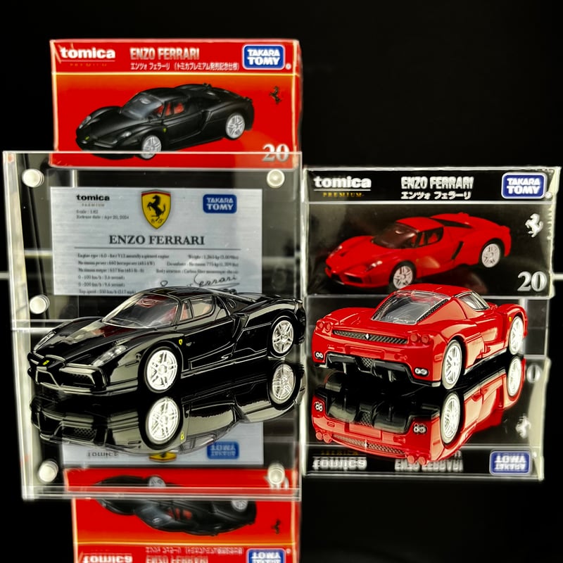 mini 車両解説プレート tomica Premium エンツォ