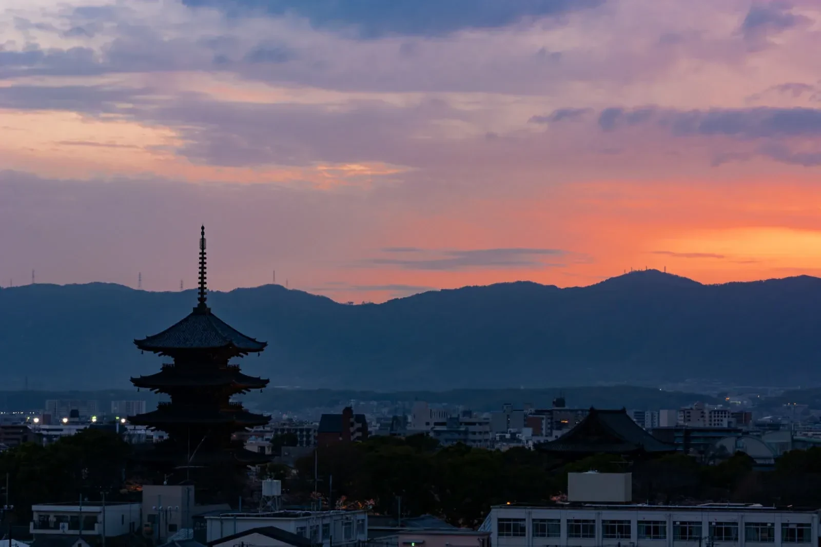 Kiyomizu-dera Temple Sunset