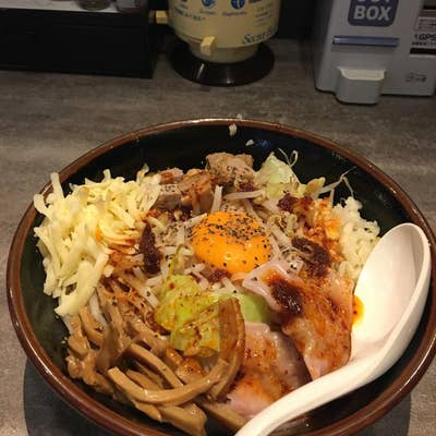 まぜそば(並盛・250g)790円→500円』麺処 湊生のレビュー | ラーメンデータベース