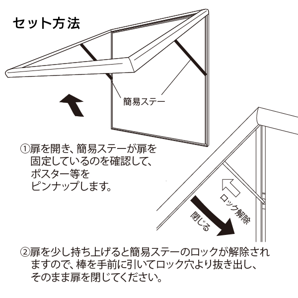 ステンレス屋外用掲示板(2本脚型・出幅200mmタイプ) 神栄ホームクリエイト(旧新協和) 掲示板/コルクボード